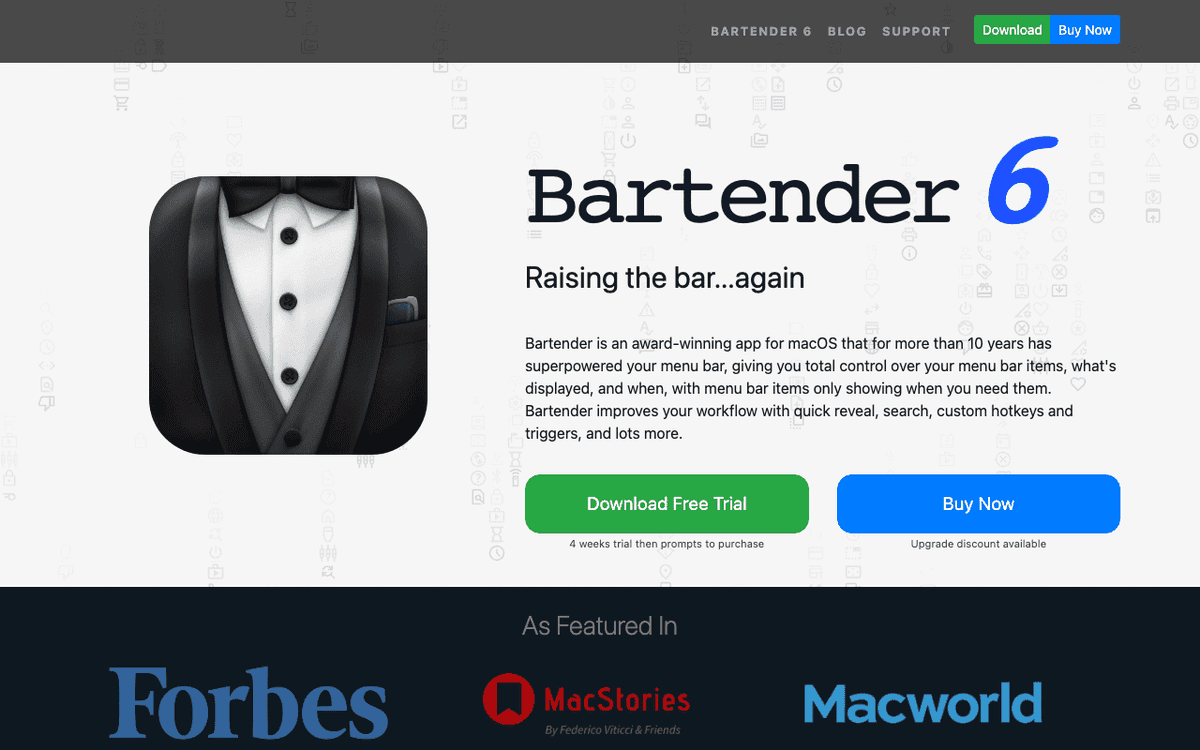 Bartender screenshot