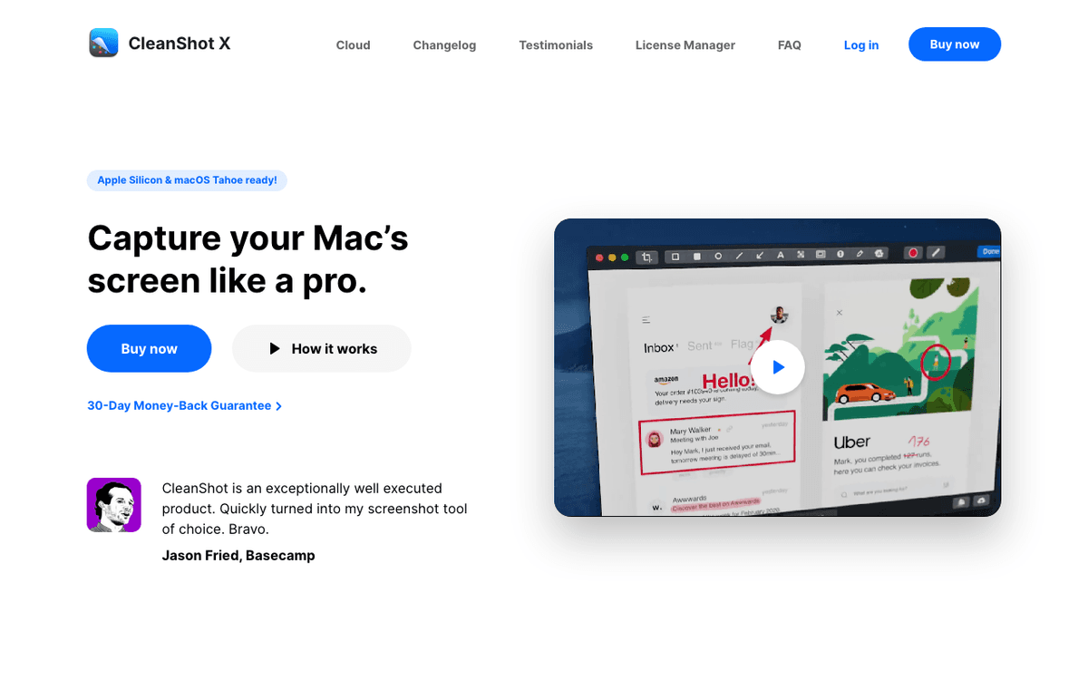 CleanShot X screenshot