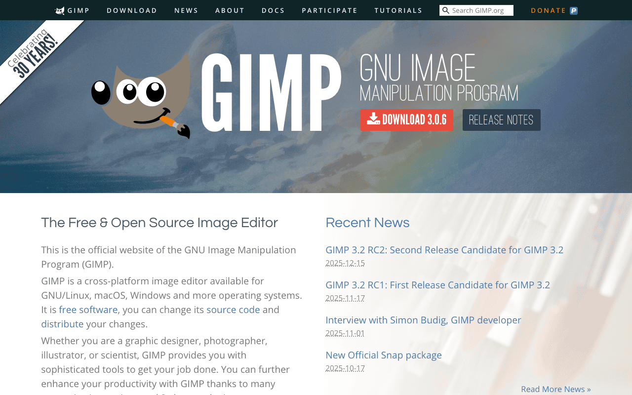 GIMP screenshot