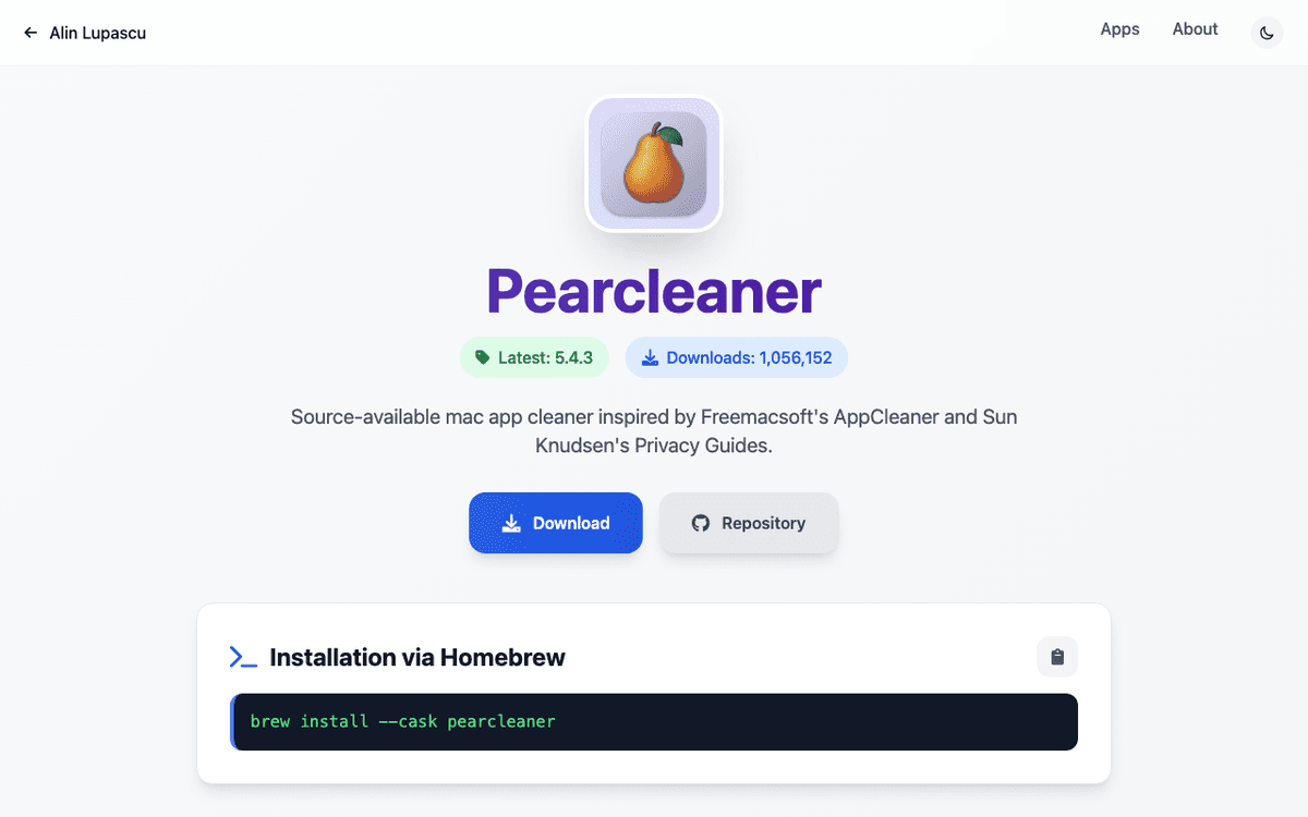Pearcleaner screenshot