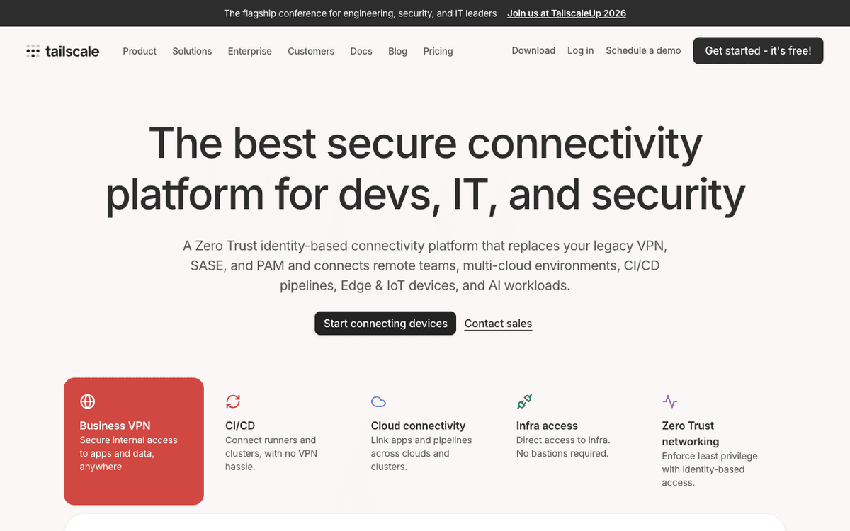 Tailscale screenshot