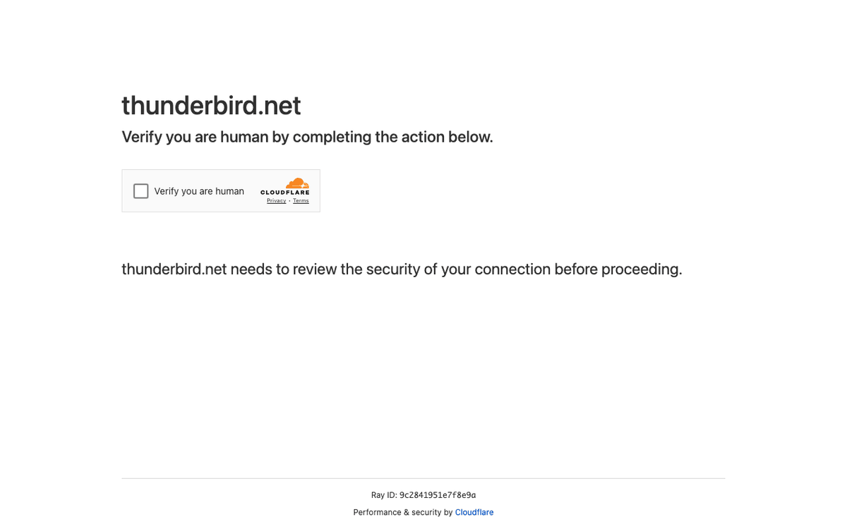 Thunderbird screenshot