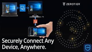 Work Remotely Using ZEROTIER & Remote Desktop / Securely connect with zero config !