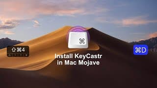 Install KeyCastr in Mac Mojave