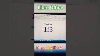 TREE 🎄 ICON IN LIBRE OFFICE ||  #msword #computer #libreoffice #viral #shorts