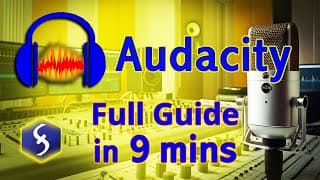 Audacity - Tutorial for Beginners in 9 MINUTES !  [ FULL GUIDE 2025 ]