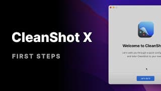 First steps with CleanShot X