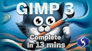 GIMP - Tutorial for Beginners in 13 MINUTES!  [ COMPLETE & UPDATED ]