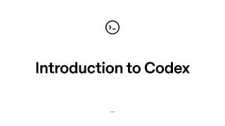Getting started with Codex