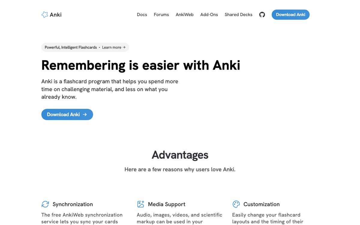 Anki screenshot