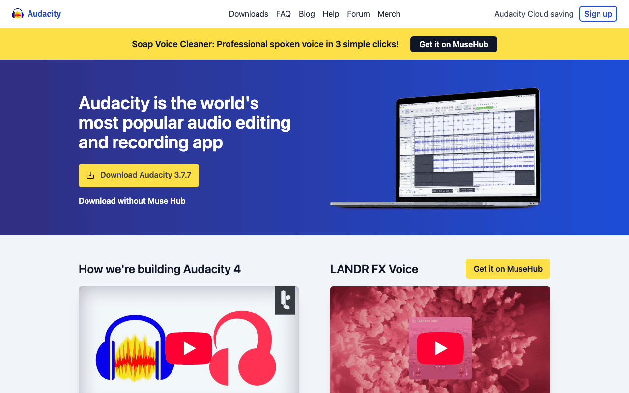 Audacity screenshot