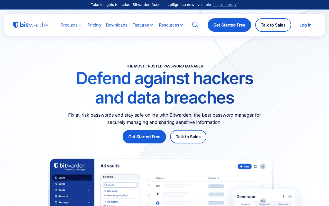 Bitwarden screenshot