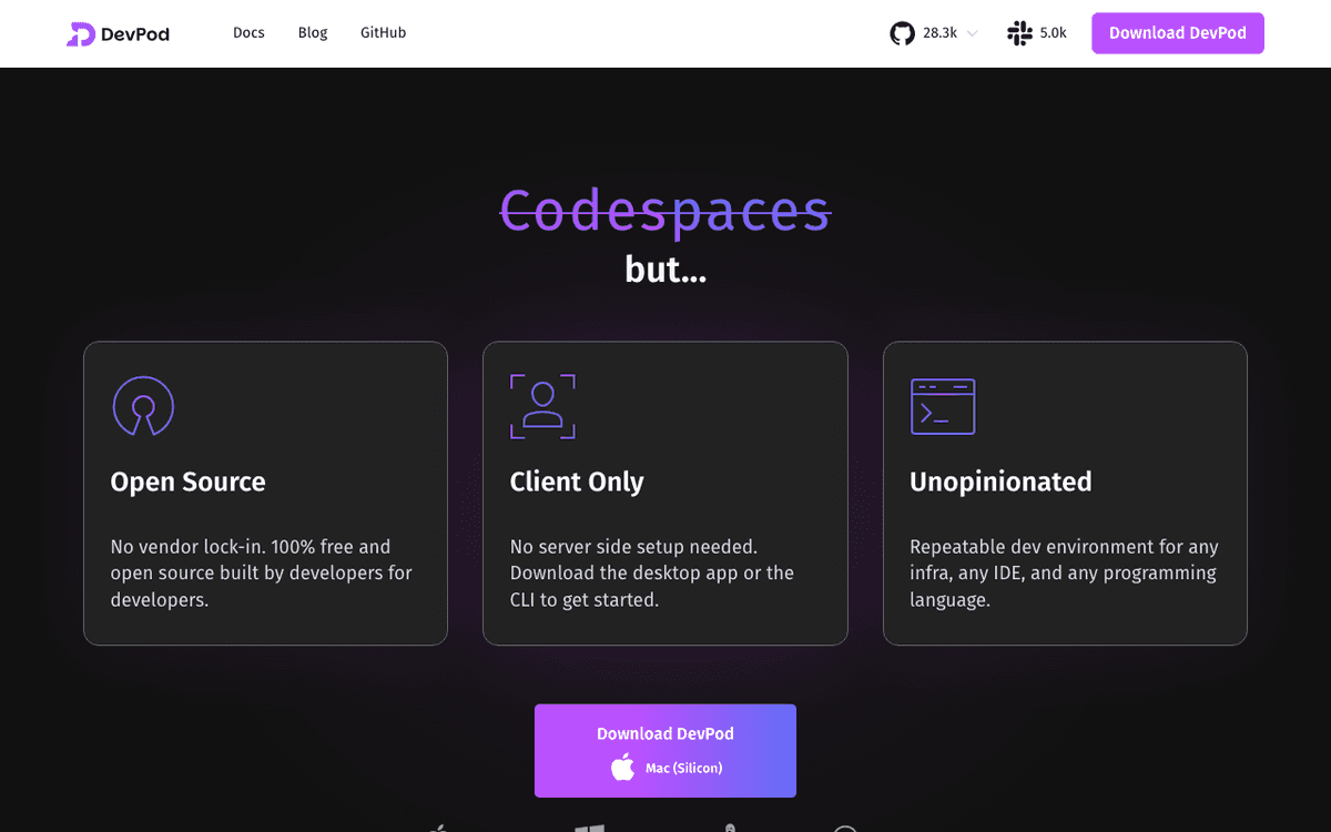 DevPod screenshot