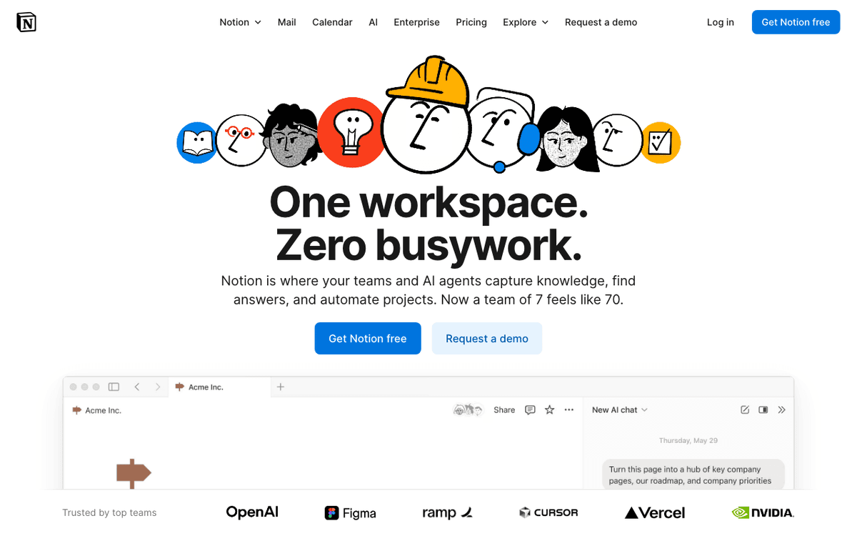 Notion screenshot