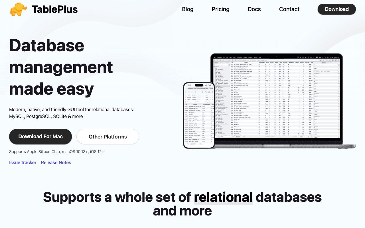 TablePlus screenshot